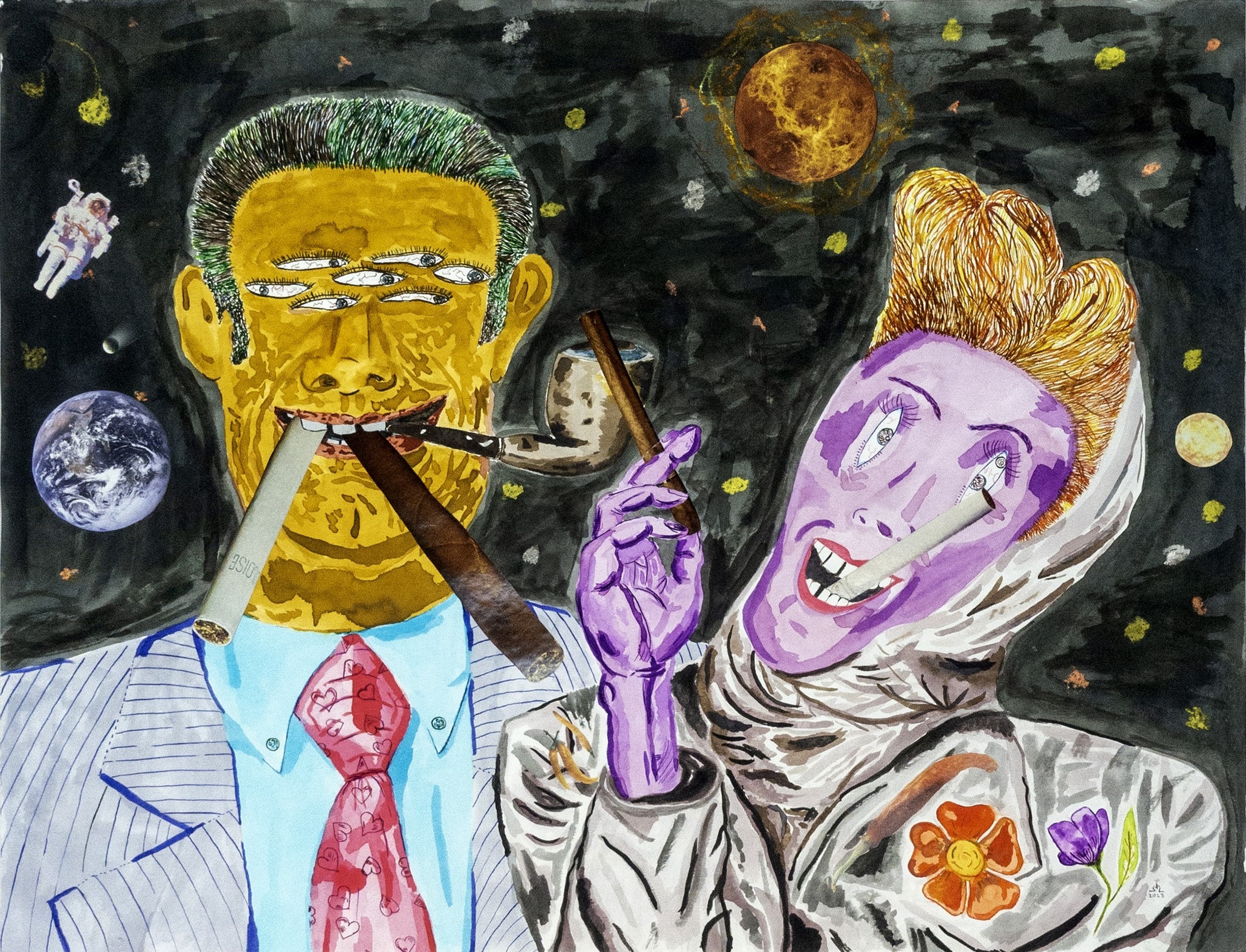 Une Pipe et quelques Cigarettes en Mars